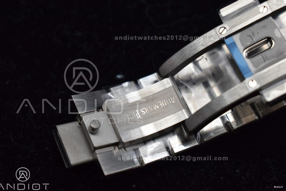 Dial Clone on 41mm Super 15500 Textured 1:1 Best Royal SS Bracelet Oak Black SS APSF Edition A4302 0517